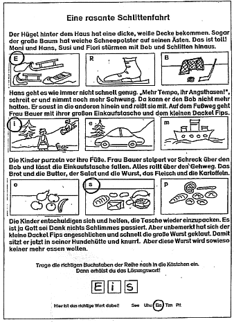 Lösung Beispiel 1 Eine rasante Schlittenfahrt