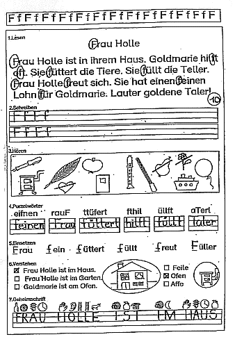 Lösung Beispiel Frau Holle